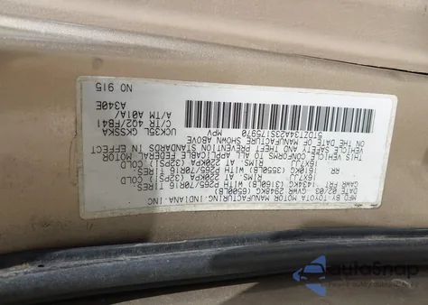 2003 Toyota Sequoia Sr5 V8 from USA, damaged, VIN 5TDZT34A23S175970